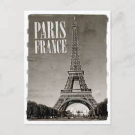 paris frankrike retro vykort