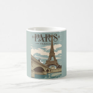 Paris Frankrike Romantisk Scen Mugg