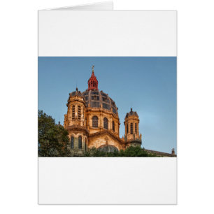 Paris Frankrike Saint Augustin Landmark Historic H Hälsningskort