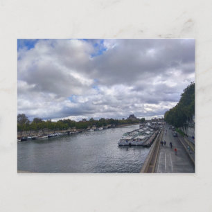 Paris. Frankrike. Seine River Vykort