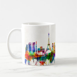 Paris Frankrike Skyline Kaffemugg