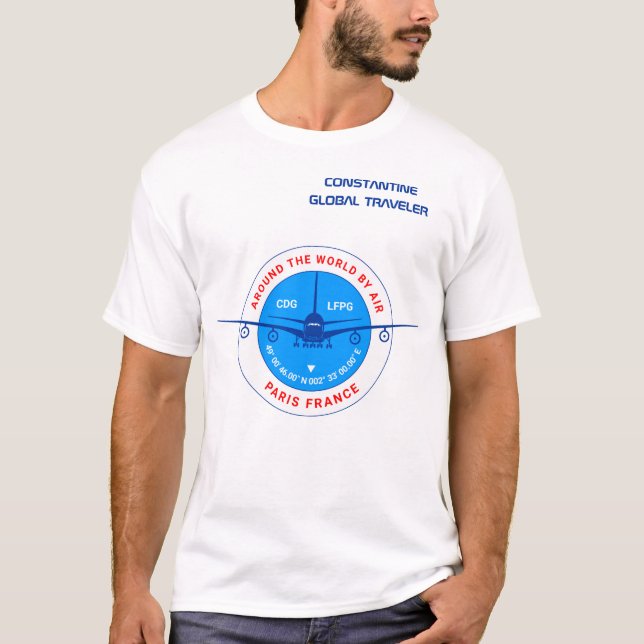 Paris, Frankrike snyggt T Shirt (Framsida)