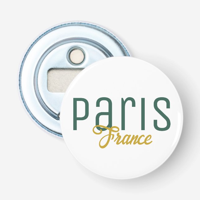 Paris, Frankrike souvenir Flasköppnare (Framsidan)