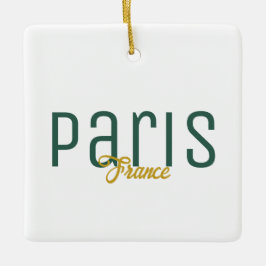 Paris, Frankrike souvenir Julgransprydnad Keramik