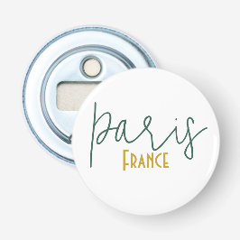 Paris, Frankrike Souvenir Knappflasköppnare Flasköppnare
