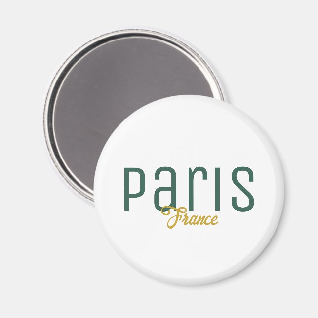 Paris, Frankrike souvenir Magnet (Front/Back)
