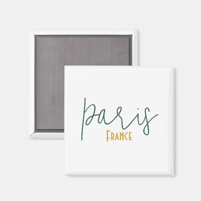 Paris, Frankrike Souvenir Magnet (Front/Back)