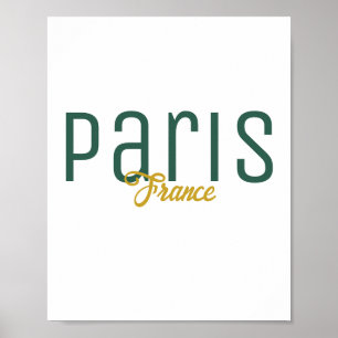 Paris, Frankrike souvenir Poster