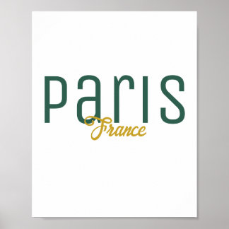 Paris, Frankrike souvenir Poster