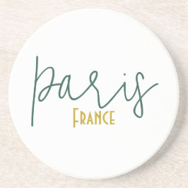 Paris, Frankrike Souvenir Sandstensunderlägg Underlägg