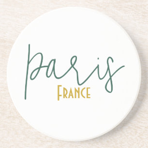 Paris, Frankrike Souvenir Sandstensunderlägg Underlägg