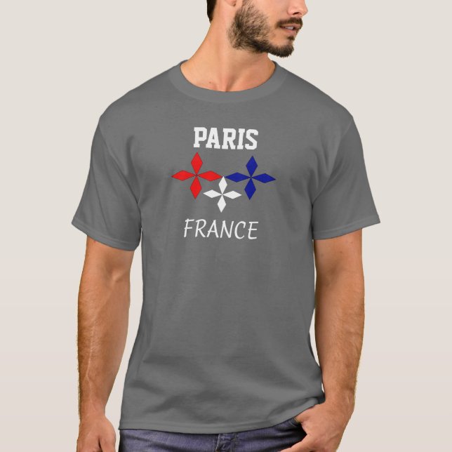 Paris Frankrike - Souvenir T-shirt (Framsida)