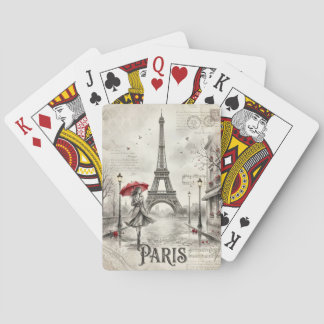 Paris Frankrike Spelkort