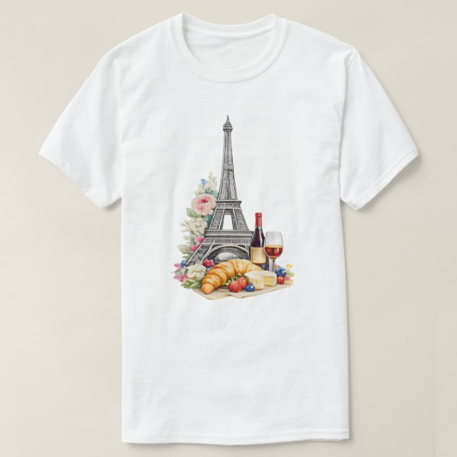 Paris Frankrike T-Shirt (Design framsida)