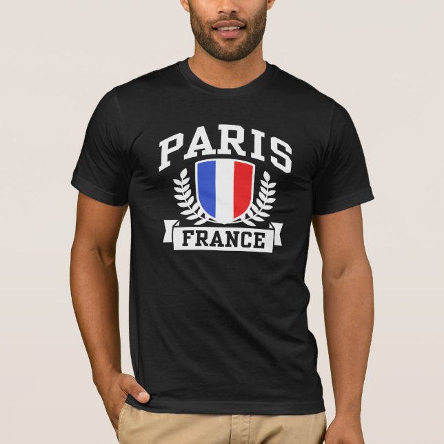 Paris Frankrike T-shirt (Framsida)