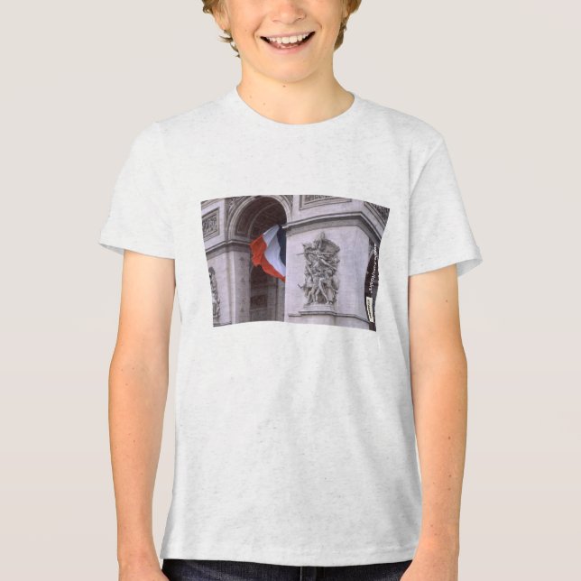 Paris Frankrike T Shirt (Framsida)