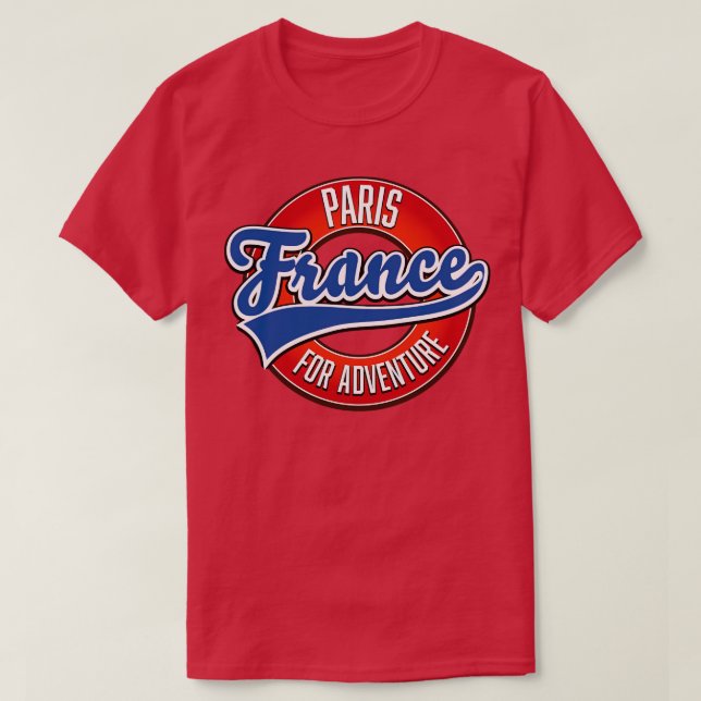 Paris Frankrike T Shirt (Design framsida)