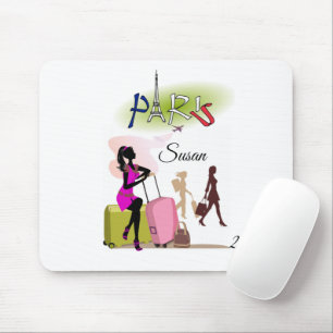 Paris Frankrike Vacation Mouse Pad! Muspets Musmatta