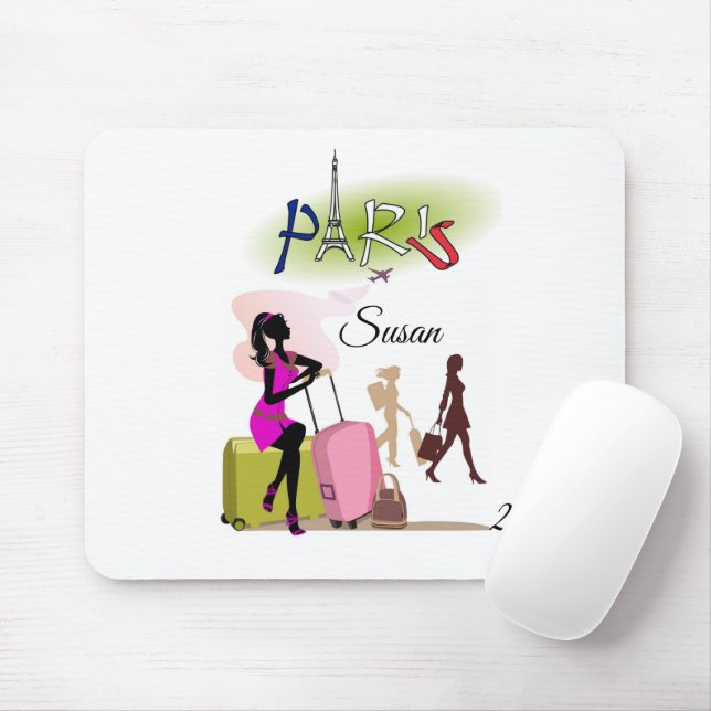 Paris Frankrike Vacation Mouse Pad! Muspets Musmatta (Med mus)