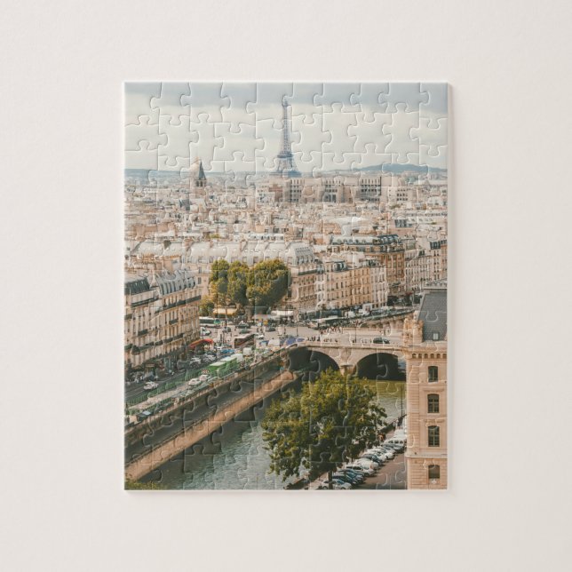 Paris Frankrike Vacker Stadsscen Jigsaw Pussel (Vertikal)