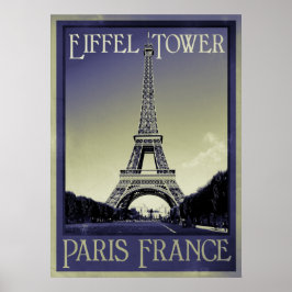 paris frankrike vintage affisch