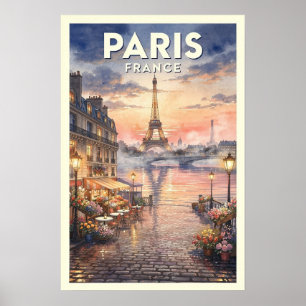 Paris Frankrike Vintage Resa Poster