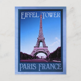 paris frankrike vintage-utseende vykort