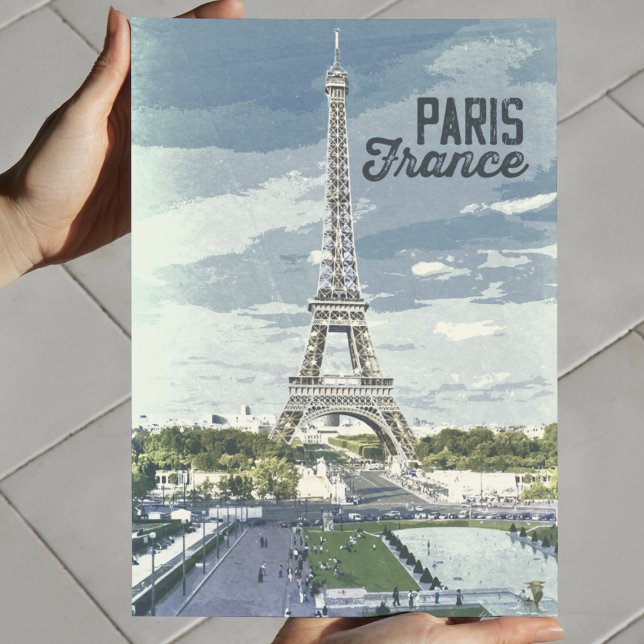 Paris Frankrike Vintage World Travel Retro Art Poster (Skapare uppladdad)