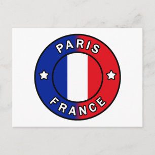 Paris Frankrike Vykort