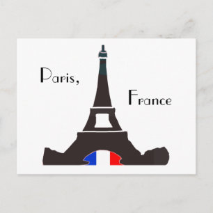 Paris Frankrike vykort