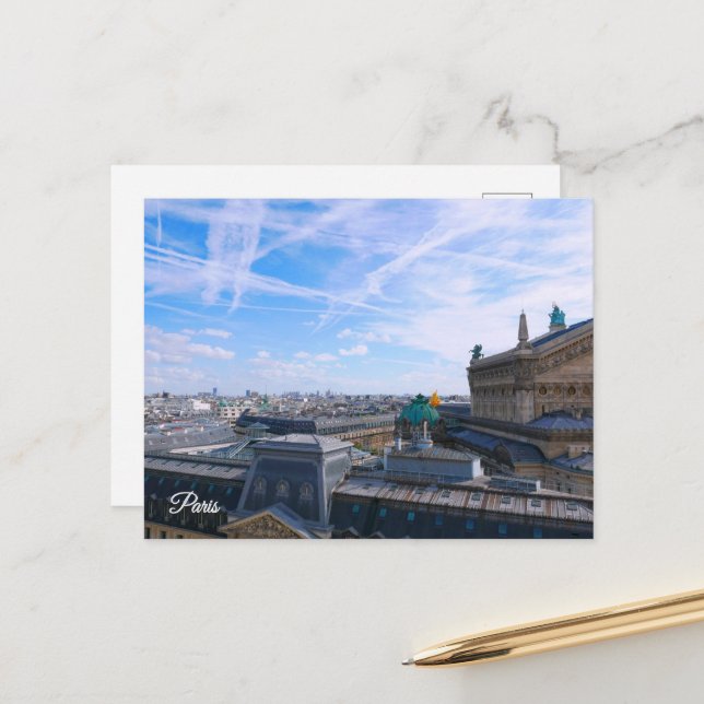 Paris. Frankrike.  Vykort (Fram/Back In Situ)