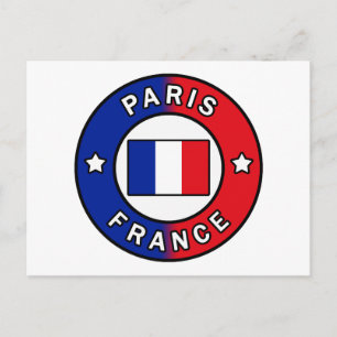 Paris Frankrike Vykort