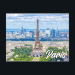 Paris, Frankrike Vykort<br><div class="desc">Detta vykort för resor innehåller ett foto av den vackra och ikoniska europeiska staden Paris,  Frankrike. Du kan justera alla tillgängliga alternativ som du vill.</div>