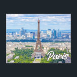 Paris, Frankrike Vykort<br><div class="desc">Detta vykort för resor innehåller ett foto av den vackra och ikoniska europeiska staden Paris,  Frankrike. Du kan justera alla tillgängliga alternativ som du vill.</div>