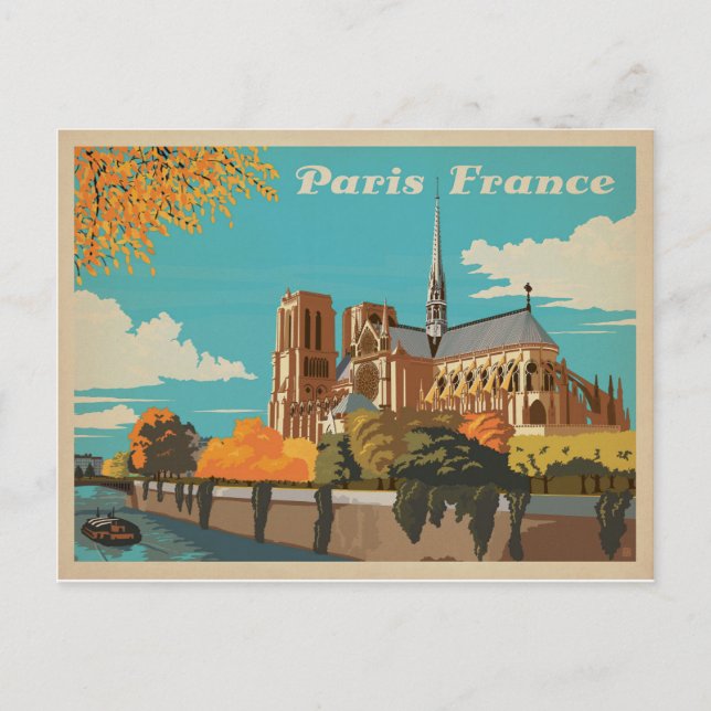 Paris, Frankrike Vykort (Framsida)