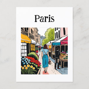 Paris Frankrike Vykort