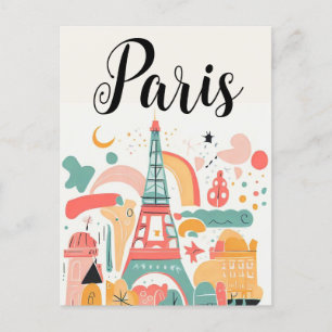 Paris Frankrike Vykort