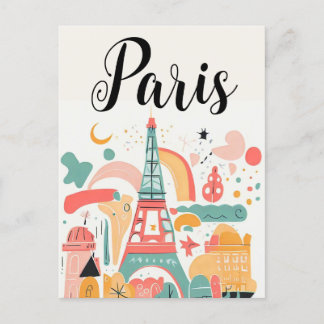 Paris Frankrike Vykort
