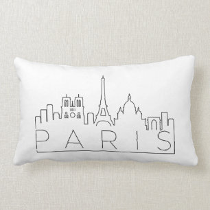 Paris frankrikehorisont lumbarkudde