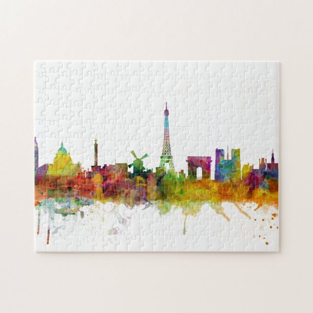 Paris frankrikehorisont pussel (Horisontell)