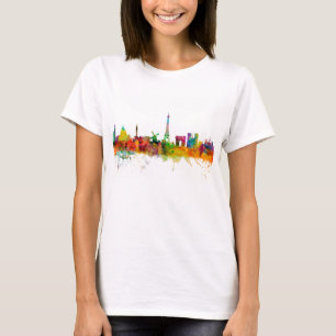 Paris frankrikehorisont t shirt