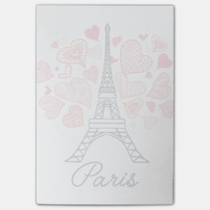 Paris frankrikekärlek post-it block