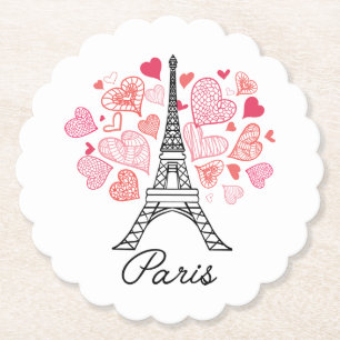 Paris frankrikekärlek underlägg papper