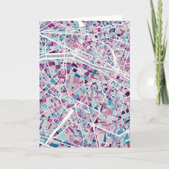 Paris frankrikekarta kort (Framsida)