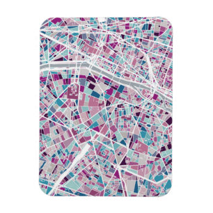 Paris frankrikekarta magnet