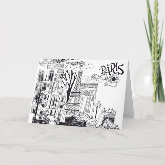 Paris frankrikeklotter kort (Framsida)