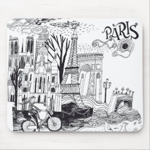 Paris frankrikeklotter musmatta