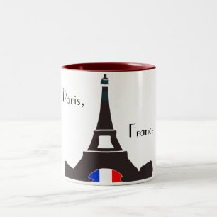 Paris frankrikemugg Två-Tonad mugg