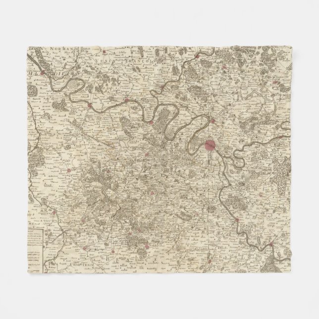 Paris frankriken fleecefilt (Framsidan (Horisontell))