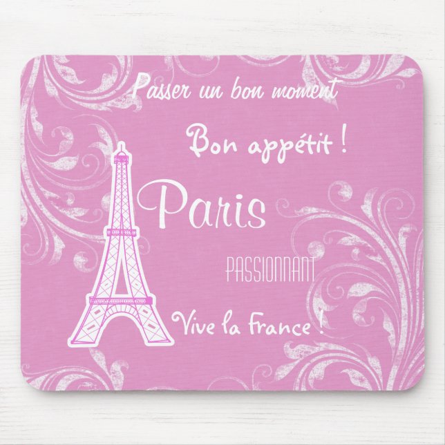 Paris frankriken Mousepads Musmatta (Framsidan)
